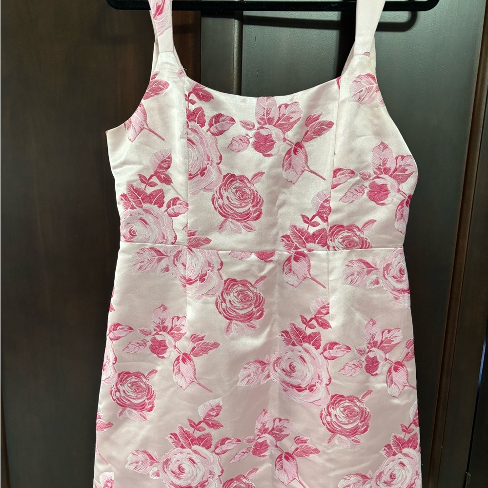Lulu's Pink Floral Dress